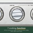 thumbnail image 3 of Freidora de aire de acero inoxidable de 1800 vatios/horno tostador de convección, 3 of 5