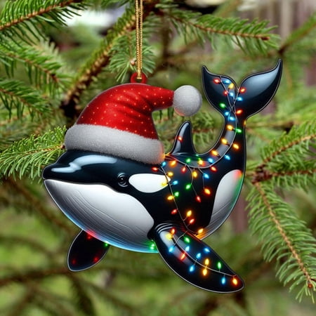 Christmas Ornament Adorable Dog Design Acrylic Perfect for Tree Decoration Festive Decor Ideal for Christmas Season/ Christmas Ornament C