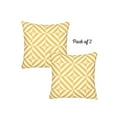 thumbnail image 4 of Housse de Coussin Carrée Diagramme Géométrique 18 Pouces (Set de 2), 4 of 6