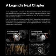 MOONDROP CHU III Earphones with Aluminum-magnesium Alloy Dome Composite Diaphragm Dynamic Driver LEMs CHU3