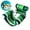 GreenG1, variant on Inflatable Pool Floating Lounge Chair for Adults, Plant Pattern Blow Up Water Hammock Float for Swimming Pool Beach Summer Party Relaxation