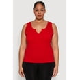 thumbnail image 2 of Womens Plus Size Seamless Notch Neck Tank Top, 2 of 5