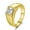 Gold, variant on 2 Carat Solitaire Moissanite Engagement Rings Unisex D Color VVS1 Clarity Square Gold Wedding Band 925 Sterling Silver Promise Ring Size 7-12