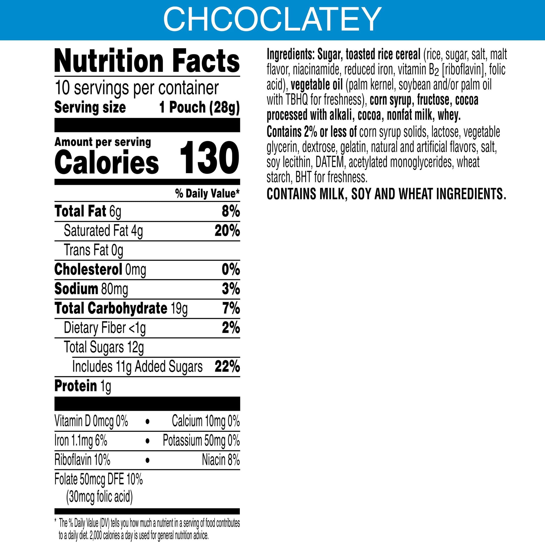 Rice Krispies Treats Poppers Chocolatey Chewy Marshmallow Breakfast Bites, 10 oz, 10 Count