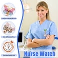 thumbnail image 3 of Keyboarant 2Pcs Nurse Fob Watch Exquisite Pocket Watch with Brooch Clip on Hanging Watches Digital Watch for Women Accessories Home, 3 of 6