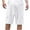 White, variant on Men Cargo Shorts Qiggri Men's Casual Solid Color Drawstring Shorts Elastic W Aist With Pocket Mens Shorts Athletic