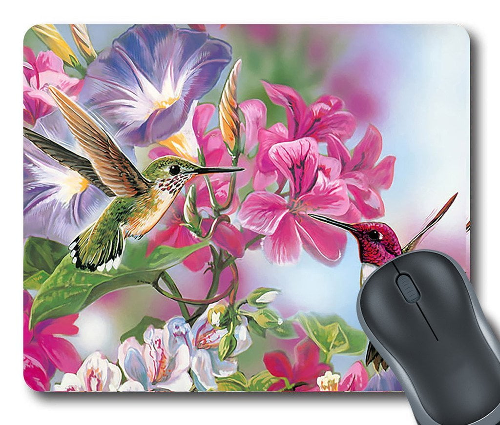 GCKG Hummingbird Mouse Pad Personalized Unique Rectangle Gaming ...