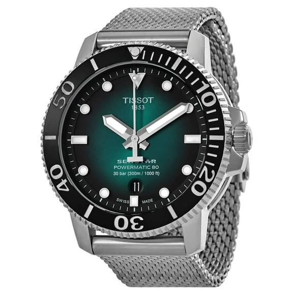 Tissot Seastar Automatic Green Gradient Dial Men's Watch T120.407.11.091.00