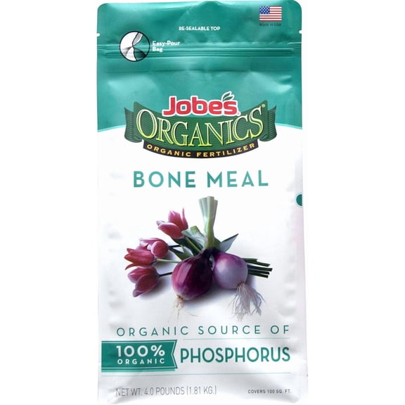 Granular Bone Meal Fertilizer, Strong Root Development for Bulbs, Tomatoes, Roses, and Other Flowering Plants, 4 lbs Bag