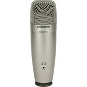 Samson C01U PRO Microphone - Mono - 20 Hz to 20 kHz - Wired - Condenser - Shock Mount - USB, Mini-phone