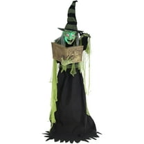 Haunted Hill Farm Witch Animatronic with Lights and Sound