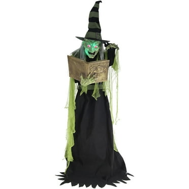 Haunted Hill Farm Witch Animatronic with Lights and Sound
