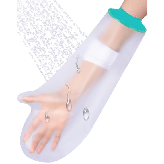 Waterproof Arm Cast Covers for Shower Adult, Reusable Cast Shower Cover Arm, Comfortable Cast Protector for Shower Arm Adult, Cast Bag for Bandages（Adult short arm）
