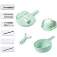 thumbnail image 2 of LINLIN Vegetable Cutting Artifact, Multi Function Vegetable Cutter 6 in 1 Household Shred Slicer Artifact Potato Shredder Slicer Kitchen Scraper, 2 of 7