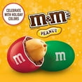 thumbnail image 2 of M&M'S Holiday Peanut Milk Chocolate Christmas Candy, Party Size, 38 oz Resealable Bag, 2 of 3