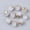 Quartz Crystal, variant on MATROOY 10pcs Gemstone Charms Polygon Crystal Stone Pendents 12x10mm with Golden Loop-Grey Agate