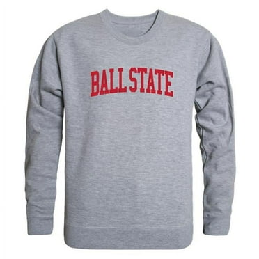 Ball State University Men GameDay Crewneck Sweatshirt, Heather Grey - 2XL