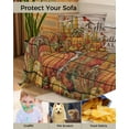thumbnail image 4 of Pumpkin Corn Sofa Couch Covers for Dog,Washable Sectional Couch Slipcovers for Loveseat with Tassels,Hello Fall Harvest Farmhouse Woodgrain Non Slip Sofa Throw Cover Blanket Large 71''x102'', 4 of 8