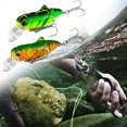 thumbnail image 2 of Whopper Plopper Bass Fishing Lures - 63mm Simulation Grasshopper Shape Fish Hard Lures Fake Bait Fishing Supplies, Sharp Hook, 3D Simulation Eyes, 2 of 8