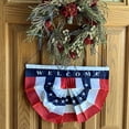 thumbnail image 2 of Patriotic Welcome Sign Bunting Flag - 10" x 16", USA, 4th of July, Christmas, President's Day, Memorial Day, 2 of 7