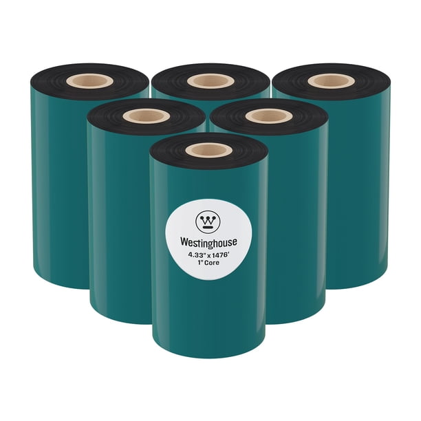 Cinta de transferencia térmica Westinghouse, 4,33 cm x 450 m, Zebra ZT410