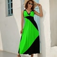 thumbnail image 5 of Shego Halloween Costume Dress Summer Street Style Bohemia Long Dresses Female Sleeveless Printed Maxi Dress, 5 of 9