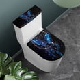 thumbnail image 3 of HELLHERO Butterfly Fits All Toilet Shapes Bathroom Toilet Lid Cover & Easy Care Universal Elastic Bottom with 2 Pack Bathroom Toilet Cozy Set, 3 of 8