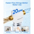 thumbnail image 4 of Waterdrop Spin Down Sediment Filter, Reusable Whole House Water Filter System, Flushable Pre-Filter System for City/Well Water, 50 Micron, 1" MNPT +, 4 of 9