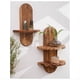 thumbnail image 4 of Estante de Pared Geométrico de Madera Rústica para Dormitorio, Cocina, Baño, Decoración de Estilo Rústico, Estante Pequeño, Resortes de Inodoro, Decoración del Hogar., 4 of 8