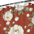 thumbnail image 3 of Pioneer Flower Floral Print Pattern Shower Curtain 72"x84", Bathroom Decorative Shower Curtain Set with 12 Hooks, Waterproof Washable, 3 of 6