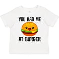 thumbnail image 3 of Inktastic You Had Me at Burger Boys or Girls Toddler T-Shirt, 3 of 5