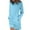 Blue, variant on Oversized Sweatshirt For Women Trendy Ladies Fashion Loose Solid Color Long Pullover Sweater Jacket Tops Clothes With Pocket