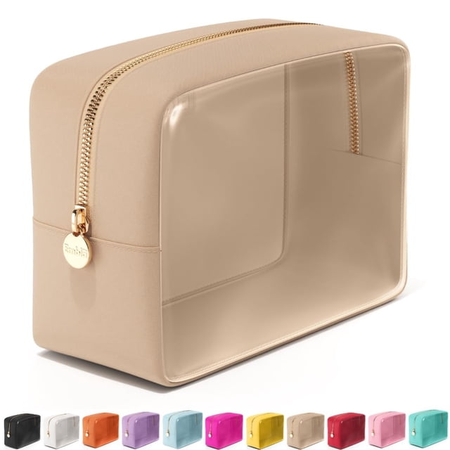 Bolsa de cosméticos Embla Clear Make Clear PVC Sand