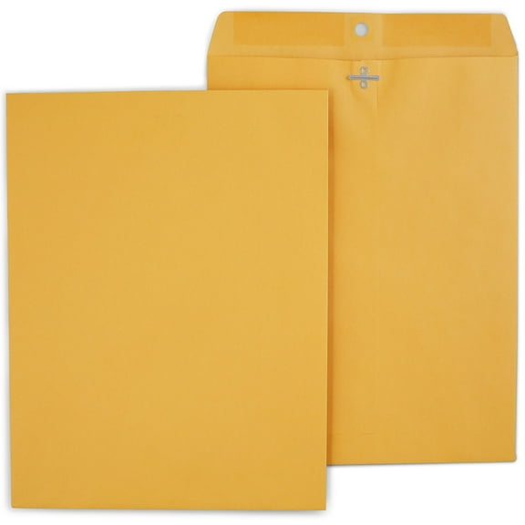 Staples Clasp & Moistenable Glue Catalog Envelopes 10"L x 13"H Brown 250/BX 487494