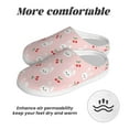 thumbnail image 6 of Lsque Rabbit And Cherry Pattern Womens Comfort Cotton on Scuff With Memory Foam and Anti-skid Sole Slipper-35/36, 6 of 7