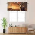 thumbnail image 2 of Cow Curtain Valances Farm Animal Western Farmhouse Cattles Windmill Privacy Window Valances for Living Room Kitchen 54 by 18 in, 1 Panel, 2 of 6