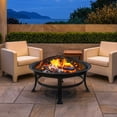 thumbnail image 2 of Red Mountain Valley 30" Steel Outdoor Wood Burning Fire Pit for Patio Backyard BBQ with Spark Screen, Cover and Poker, 2 of 10