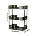 thumbnail image 5 of YOTQUSKI 3-Tier Bathroom Organizer Countertop, Kitchen Spice Racks, Cosmetic Stationery Storage Holder, Multifunctional Plastic Transparent Organizer for Bedroom, Offices, Bathroom, Kitchen, 5 of 5