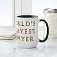 thumbnail image 4 of CafePress - World's Okayest Lawyer - 15 oz Ceramic Large White Novelty Mug, 4 of 4