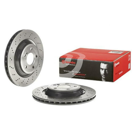 Brembo 09.B743.51 BRAKE ROTORS Fits select: 2013-2014 MERCEDES-BENZ SL 550, 2015-2016 MERCEDES-BENZ SL 400