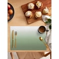 thumbnail image 5 of Sage Green Ombre Placemats Set of 6, Modern Sage Green Abstract Art Placemats for Dining Table, Place Mats for Kitchen Tabletop, Waterproof Wipeable Dining Table Mats Set, 5 of 9