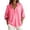 *Hot Pink, variant on VBVC Women's Cotton Linen Button Down Shirt, Ladies' Long Sleeve Collared Blouse, Casual Work Vacation Tops For Women, Gray , S-3XL