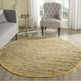 thumbnail image 2 of Safavieh Rag 4' Round Hand Woven Cotton Rug in Yellow, 2 of 3