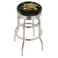 thumbnail image 5 of 25" L7C3C - Chrome Double Ring Wake Forest Swivel Bar Stool with 2.5" Ribbed Accent Ring by Holland Bar Stool Company, 5 of 7
