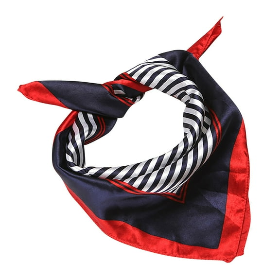 Prolriy Silk Scarf Wrap Scarf Sets Bandana Multi-Purpose Women Coverage Headband Protective Gift Scarf Satin Scarf for Women D