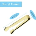 thumbnail image 2 of 6Pcs Ice Tongs Mini Sugar Tongs 4.25Inch Stainless Steel Small Serving Tongs, Small Kitchen Tiny Tongs for Appetizers,Tea Party, Coffee Bar, Desserts, 2 of 7