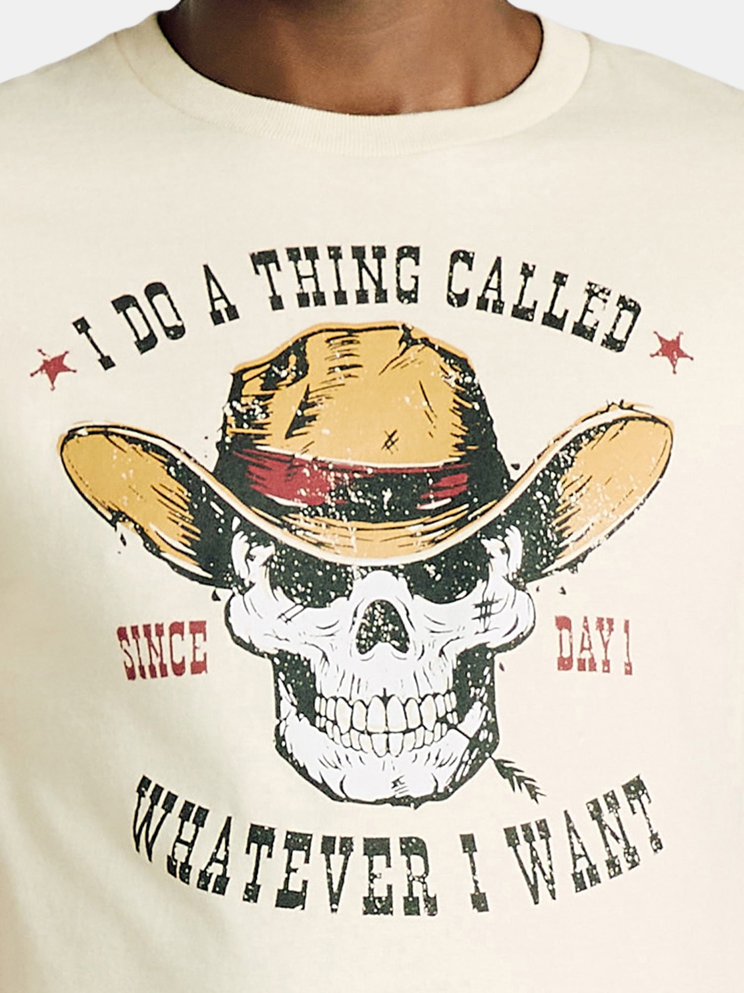 Humor Men's and Big Men's I Do a Thing Called Whatever I Want Graphic Tee with Short Sleeves, Sizes S-3XL