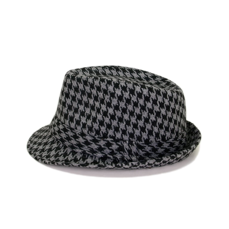 Unisex Classic Houndstooth Fedora Hat - Walmart.com display picture 1