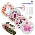 thumbnail image 5 of Pekkaxy Halloween Embroidery Starter Kit for Beginners, DIY Spooky Pattern Needlework Craft Set, 5 of 8