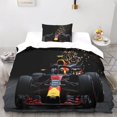 thumbnail image 2 of Formula 1 3d Duvet Cover Sets, F1 Bedding Set And Pillowcase For Single Or Double Bed Microfiber With Zipper Closure 2 Pcs Single, 2 of 5